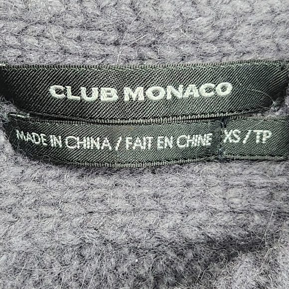 Club Monaco Gray Wool Angora Cashmere Blend Shrug Cardigan Women's Size XS - Picture 12 of 13